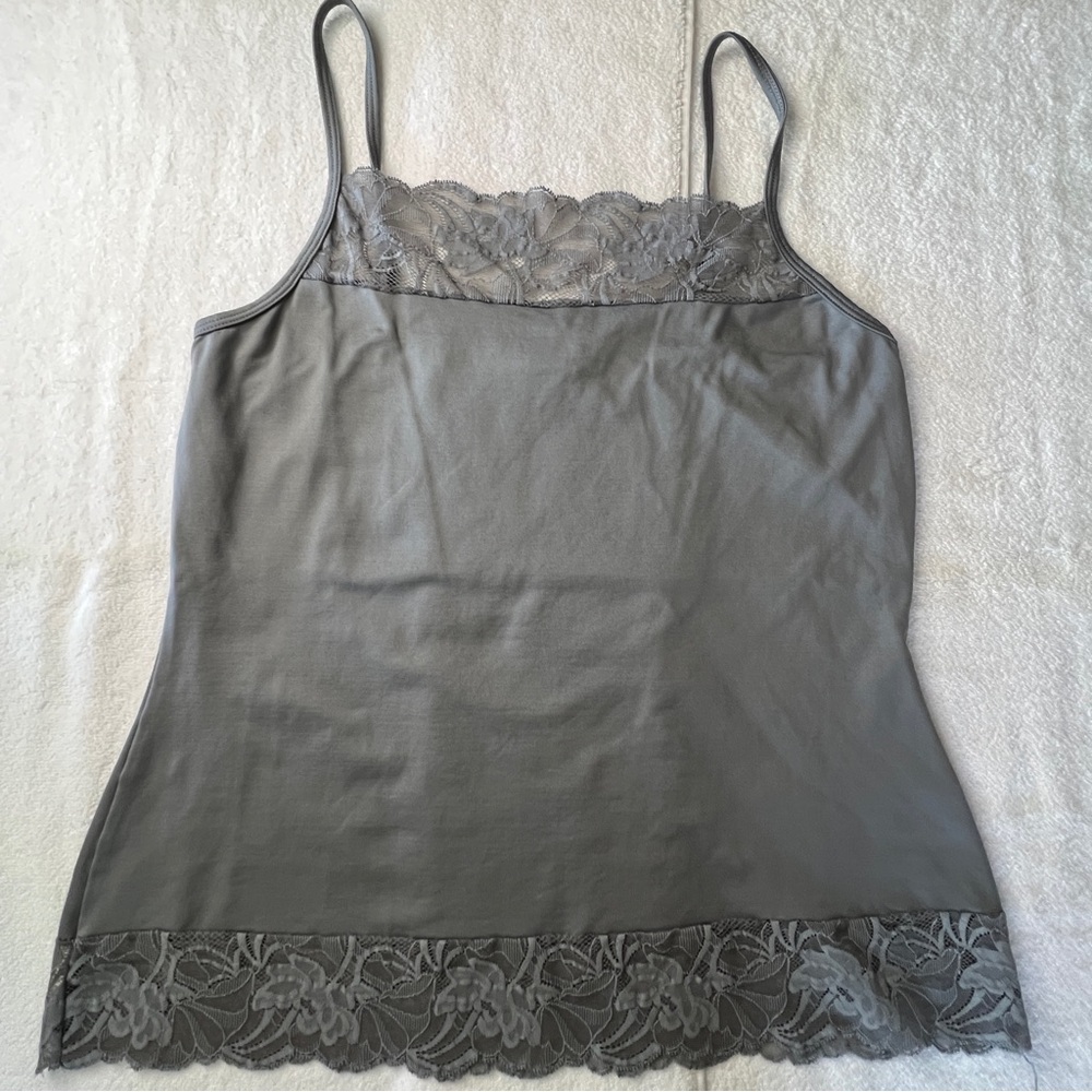 White House Black Market Gray Camisole